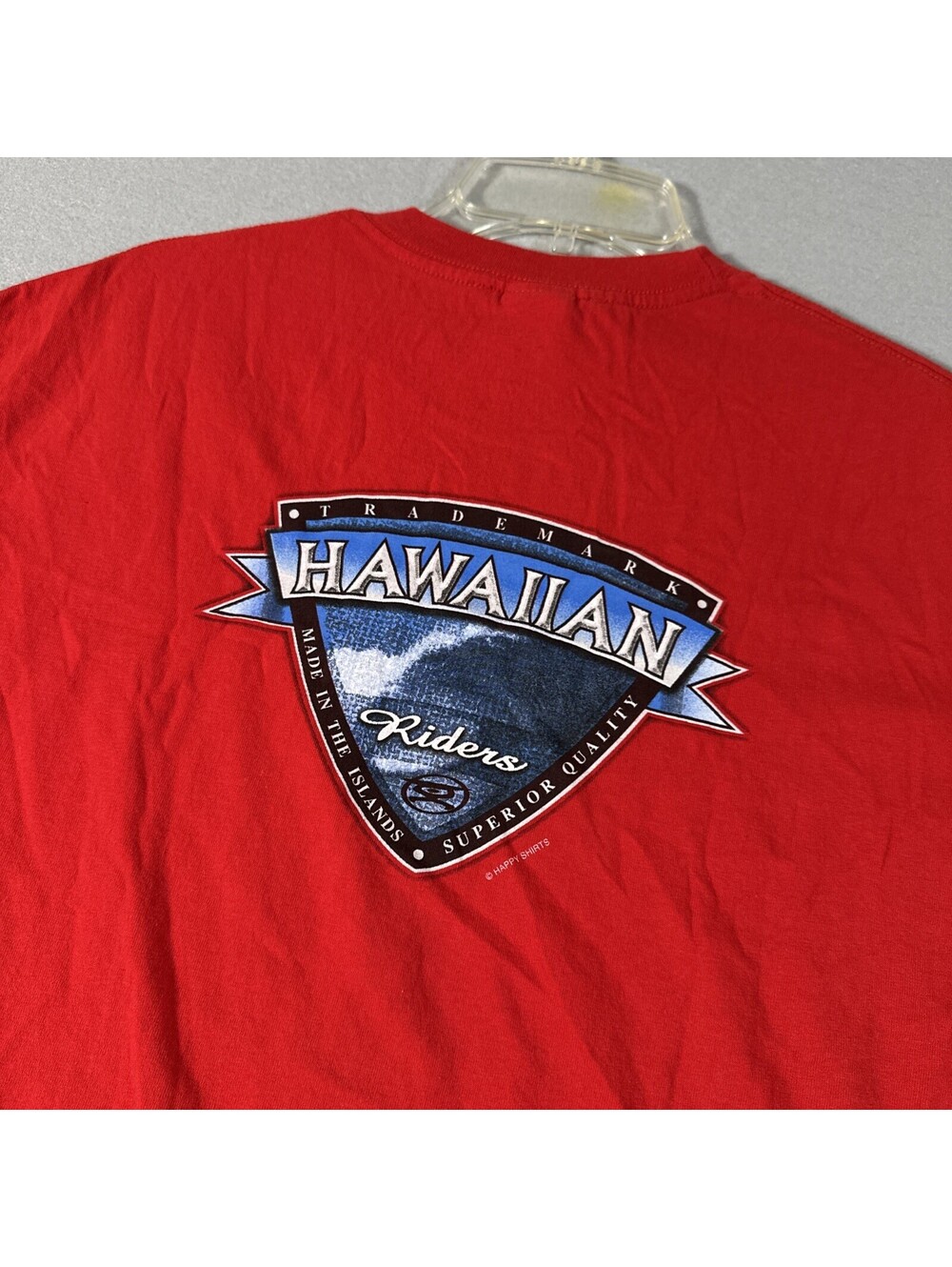 Vintage Hawaiian Riders Shirt Mens Large Surf Graphic Tee Made USA Hawaii Y2K